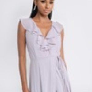 Lavender bridesmaid dress TOBI TREASURE ME LILAC RUFFLE MAXI DRESS